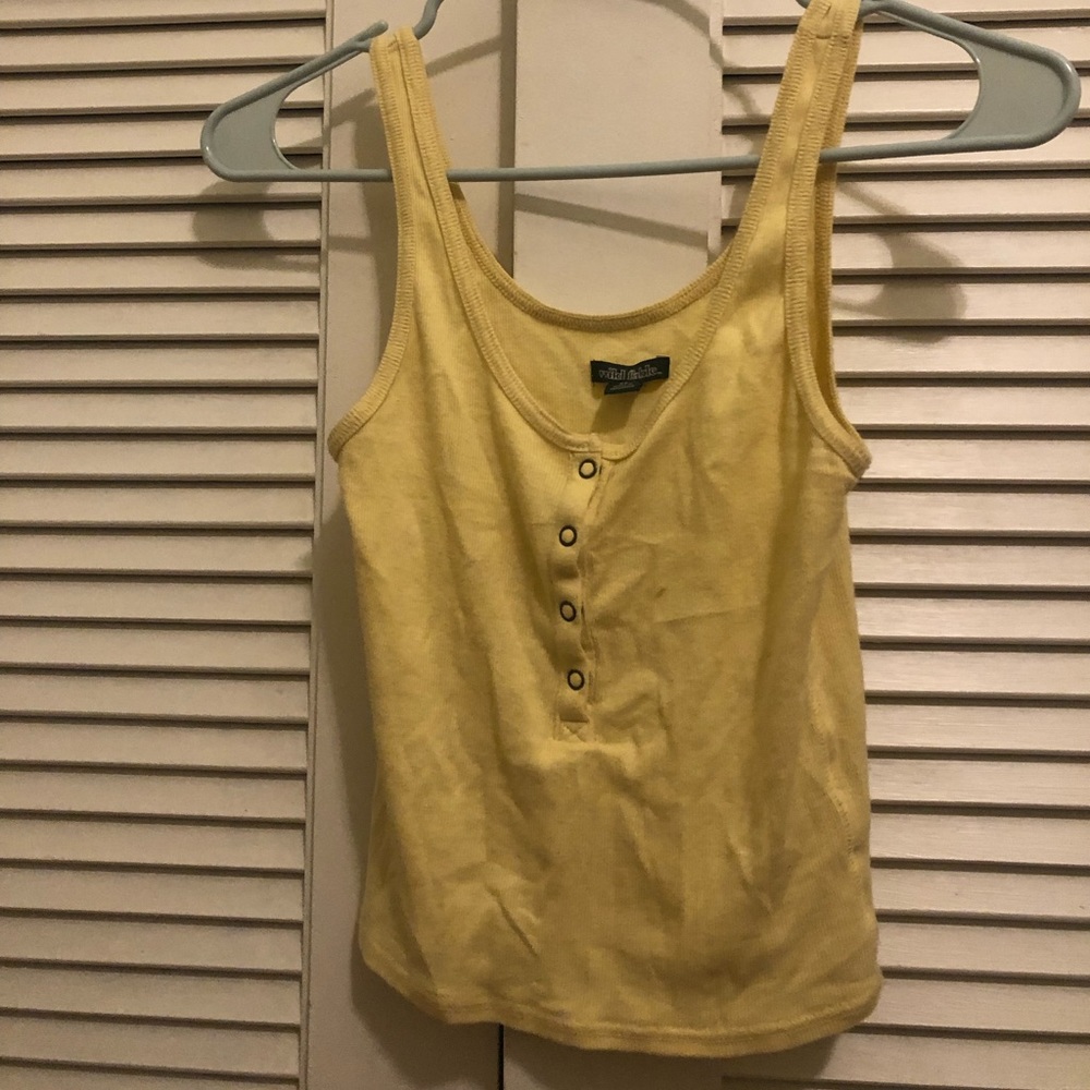 Yellow ribbed Target tank top